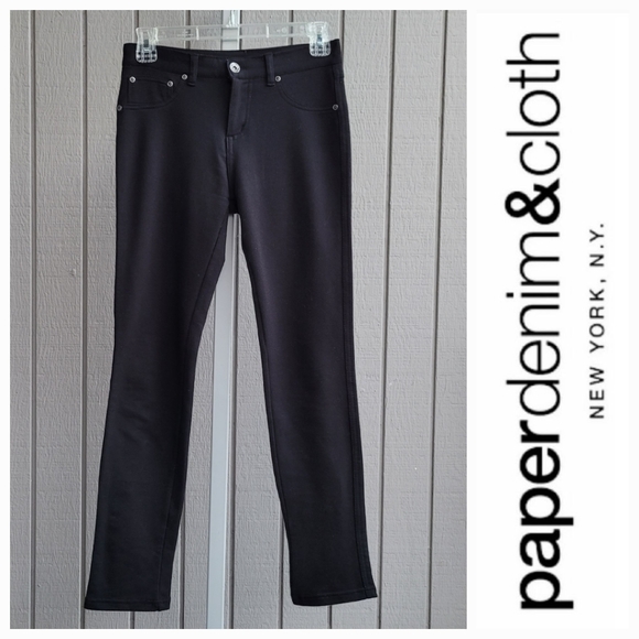 PD&C | Women’s XS/SHORT Girl's 14 Supersoft Skinny Black Pants EUC - Picture 1 of 11